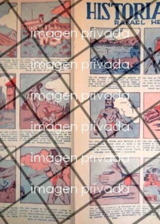 TIRA COMICA ANTIGUA. HISTORIA DE MEXICO 1940s HELIODORO VALLE