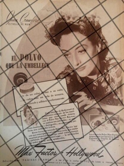 CAMPAÑA PUBLICITARIA COMPLETA MAX FACTOR Y ESTRELLAS DE CINE 1945-48 - Image 5