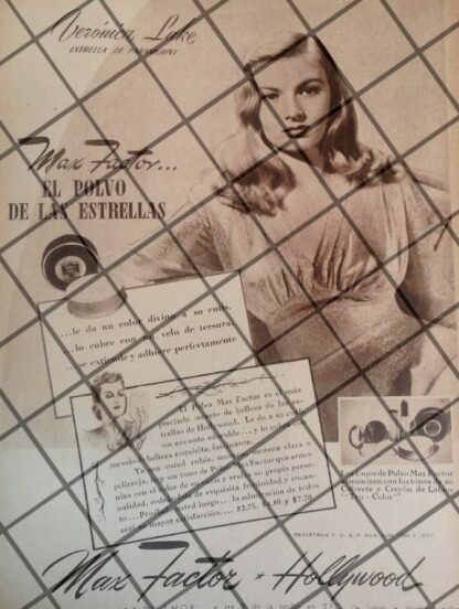 CAMPAÑA PUBLICITARIA COMPLETA MAX FACTOR Y ESTRELLAS DE CINE 1945-48 - Image 4