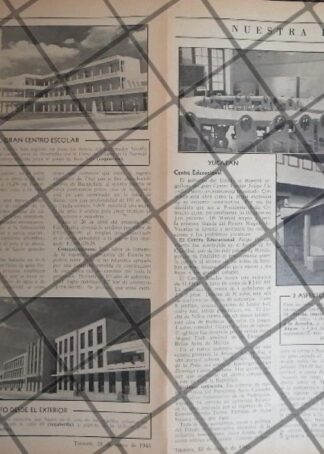 AFICHE RETRO INAUGURAN ESCUELA FELIPE CARRILLO PUERTO 1945 YUC