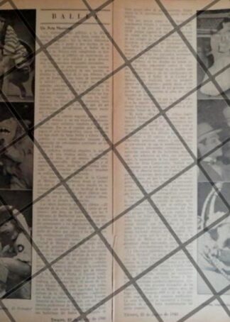 AFICHE RETRO BALLET DE LA CDMX PRIMEROS AÑOS 1945