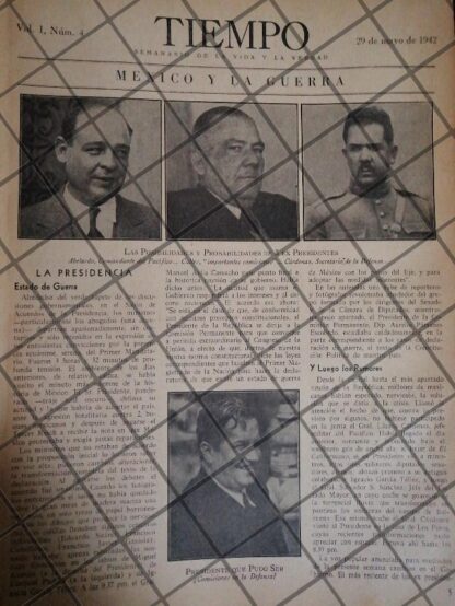 REVISTA ANTIGUA MEXICO DECLARA LA GUERRA AL EJE 1942 - Image 4