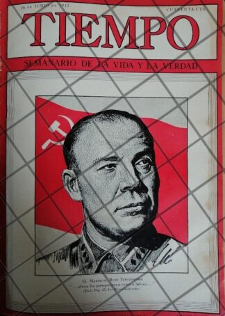 PORTADA ANTIGUA MARISCAL. SEMION TIMOSHENKO 1942