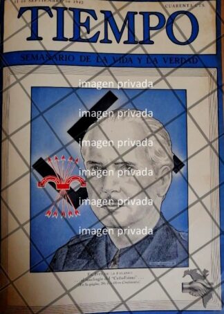 PORTADA ANTIGUA RAMON SERRANO SUÑER DESTITUIDO 1942