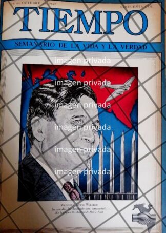 PORTADA ANTIGUA WENDELL LEWIS WILLKIE Y SU POLEMICA 1942