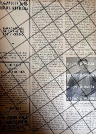 AFICHE RETRO. PABLO OHIGGINS Y OTROS DE NACIONALIZAN. 1942