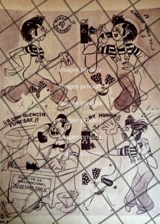 PROFETICA CARICATURA RETRO. POR JOSE GONZALO BECERRA 1946