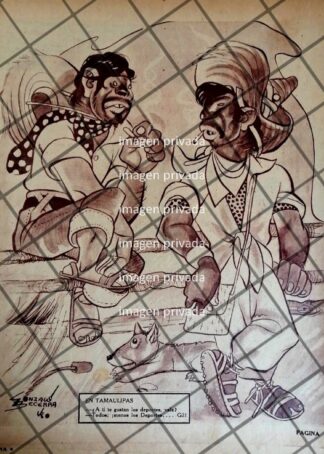 CARICATURA ANTIGUA. POR JOSE GONZALO BECERRA 1946