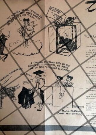TIRA COMICA ANTIGUA POR: GASTON MONTERREY (ABEL QUEZADA) 1950s