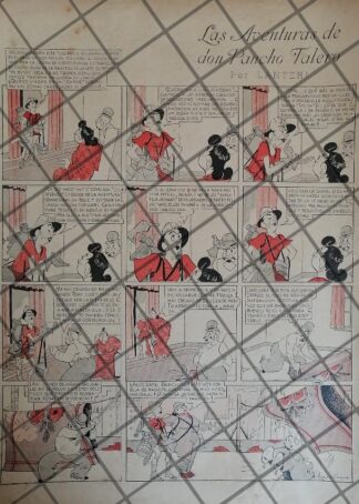 TIRA COMICA ANTIGUA PANCHO TALERO. POR: ARTURO LANTERI 1931