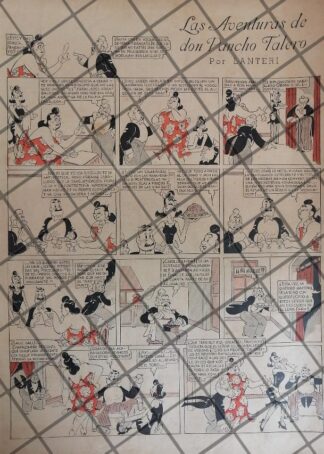 TIRA COMICA ANTIGUA PANCHO TALERO. POR: ARTURO LANTERI 1930