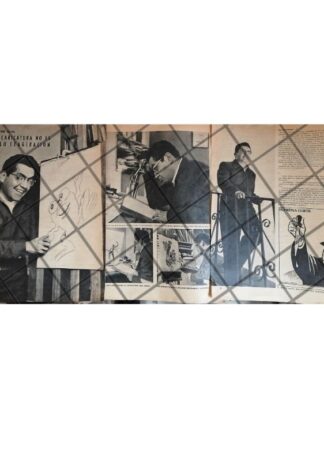 AFICHE ANTIGUO ENTREVISTA A RAFAEL FREYRE 1960s