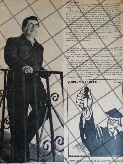 AFICHE ANTIGUO ENTREVISTA A RAFAEL FREYRE 1960s - Image 2