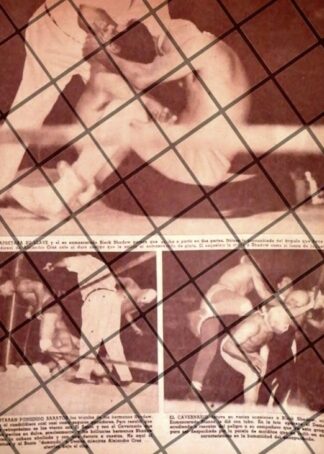 AFICHE RETRO LUCHA LIBRE BLACK SHADOW, EL SANTO ETC -48