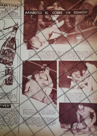 AFICHE RETRO LUCHA LIBRE BLACK SHADOW, BLUE DEMON ETC -47