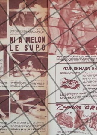 AFICHE RETRO LUCHA LIBRE EL SANTO, GORI GUERRERO ETC -45