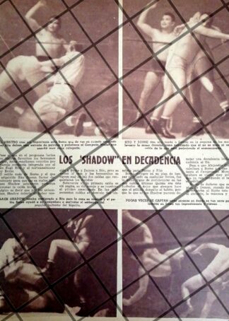 AFICHE RETRO LUCHA LIBRE LOS HERMANOS SHADOW Vs VARIOS