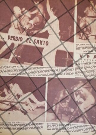 AFICHE RETRO LUCHA LIBRE, EL SANTO vs BLUE DEMON Y OTROS 26