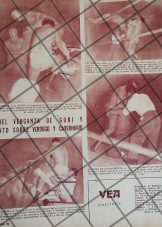 AFICHE RETRO LUCHADOR EL SANTO , GORI GUERRERO Y OTROS