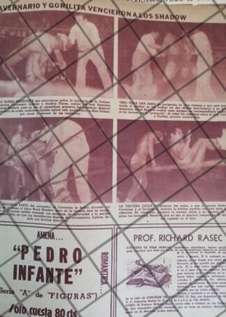 AFICHE RETRO CAVERNARIO GALINDO Vs BLACK SHADOW Y MAS