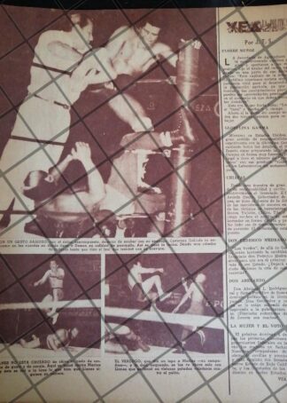 8 AFICHES RETRO BLUE DEMON Vs VARIOS LUCHADORES 1953-54