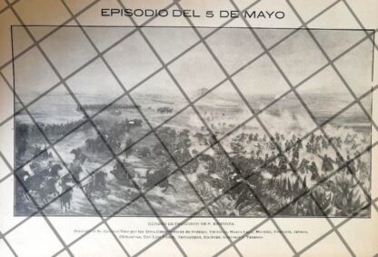 AFICHE ANTIGUO TUMBA DE IGNACIO ZARAGOZA, 1907 - Image 2