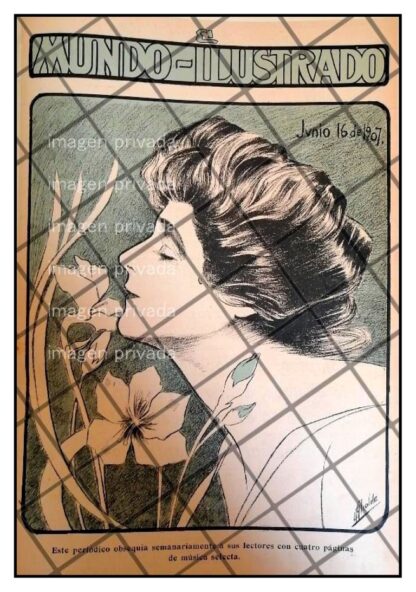 PORTADA ANTIGUA ART NOUVEAU DE CARLOS ALCALDE 1907