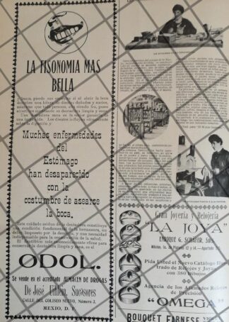CARTEL ANTIGUO DROGUERIA JOSE UIHLEIN / ODOL Y MAS 1907