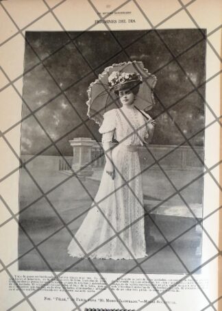 CARTEL PUBLICITARIO ANTIGUO VESTIDOS DE LA CASA BOURNICHE /2