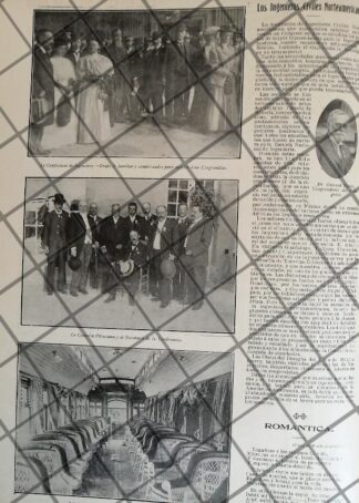AFICHE ANTIGUO CONGRESO DE INGENIEROS 1907