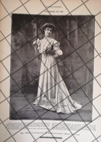 CARTEL PUBLICITARIO ANTIGUO VESTIDOS. CASA LAFERRIERE 1907