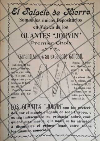 CARTEL ANTIGUO EL PALACIO DE HIERRO 1907 -84