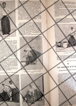 AFICHE ANTIGUO 1907 EL JIU JITSU Y MAS
