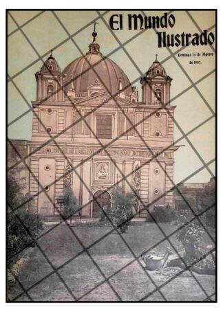 PORTADA ANTIGUA 1907 TEMPLO DE LORETO QUE SE HUNDE. D.F