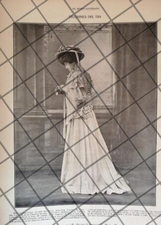 CARTEL PUBLICITARIO ANTIGUO VESTIDOS. MODAS MARGAINE-LACROIX 2