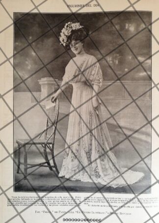 CARTEL PUBLICITARIO ANTIGUO. VESTIDOS. CASA RONDEAU TEMPLIER 3