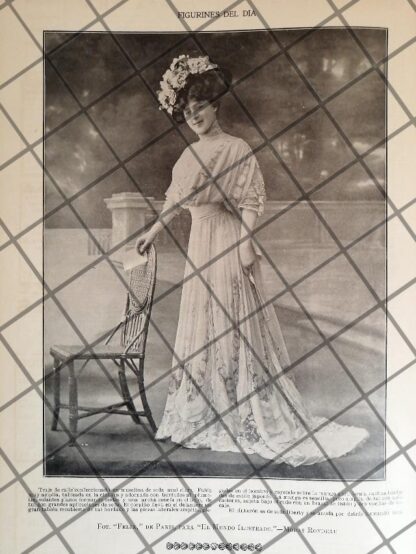 CARTEL PUBLICITARIO ANTIGUO. VESTIDOS. CASA RONDEAU TEMPLIER 3
