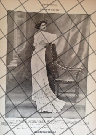 CARTEL PUBLICITARIO ANTIGUO VESTIDOS. MODAS ERNEST RAUDNITZ 2