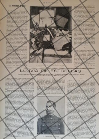 AFICHE ANTIGUO 1907 CUENTO INEDITO DE PEDRO R. ZAVALA