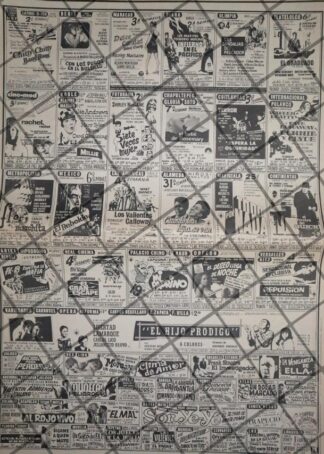 CARTELERA DE CINE RETRO 5 JULIO 1969