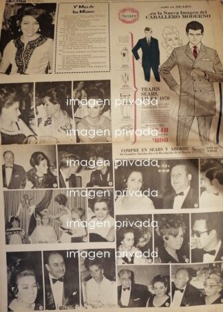 AFICHE RETRO ALTA SOCIEDAD CLUB BLANCO Y NEGRO PUEBLA 1969