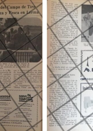 AFICHE RETRO INAUGURAN CAMPO DE TIRO BUENA VISTA 1985