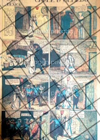 TIRA COMICA ANTIGUA. LAS CALLES DE MEXICO. 1934 ALFONSO TIRADO