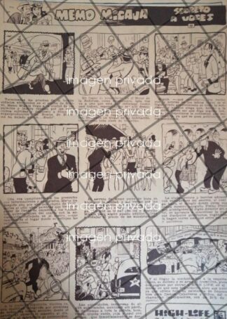 TIRA COMICA ANTIGUA MEMO MIGAJA POR GERMAN BUTZE. 1952 5