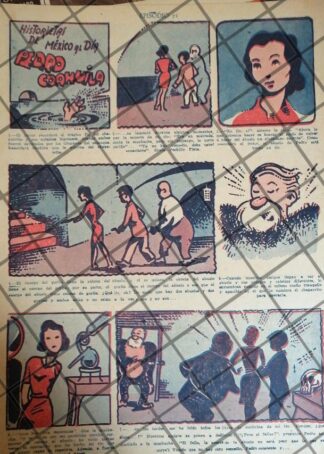 TIRA COMICA ANTIGUA. PEDRO COAHUILA. 1944 POR EL GALLO /4