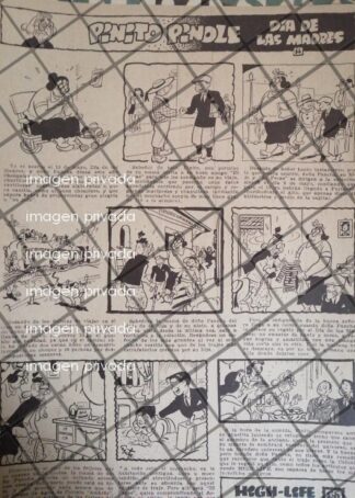 TIRA COMICA ANTIGUA PINITO PINOLE POR: GERMAN BUTZE 1945 3