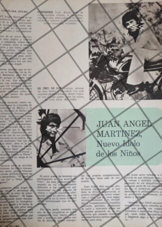 AFICHE ANTIGUO ACTOR. JUAN ANGEL MARTINEZ 1973