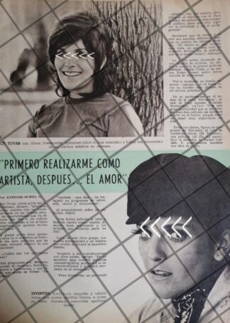 AFICHE ANTIGUO INICIOS DE LA ACTRIZ LUCY TOVAR 1973