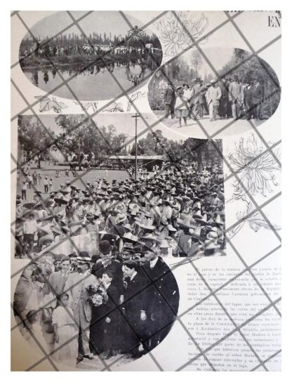 AFICHE ANTIGUO FRANCISO I. MADERO EN XOCHIMILCO 1911 - Image 2