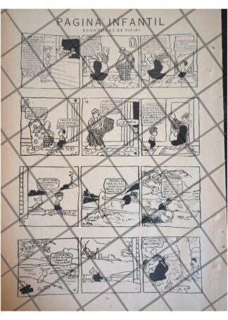 RARA TIRA COMICA ANTIGUA. AVENTURAS DE PIPIRI 1920 /7